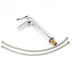 Bathroom Sink Faucet - Waterfall Chrome Centerset Single Handle One HoleBath Taps