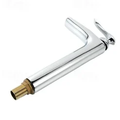 Bathroom Sink Faucet - Waterfall Chrome Centerset Single Handle One HoleBath Taps