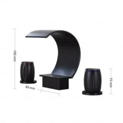 Bathroom Sink Faucet - Widespread Painted Finishes Vessel Two Handles One HoleBath Taps Modern Single Hole Bathroom Faucet, Single Handle Bathroom Faucet Chrome, Bathroom Sink Faucet, Drain Assembly