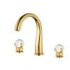 Bathroom Sink Faucet - Widespread Electroplated Widespread Two Handles Three HolesBath Taps