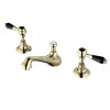 Bathroom Sink Faucet - Widespread Electroplated Widespread Two Handles Three HolesBath Taps