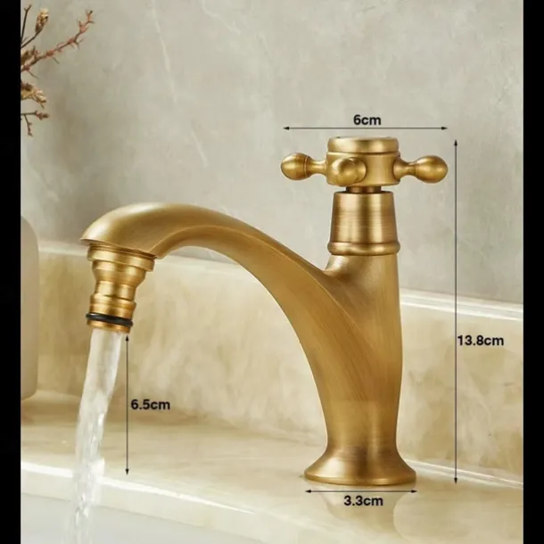 Bathroom Sink Faucet Antique Brass Single Handle One Hole Centerset Mount Lavatory Bathroom Vanity Faucet