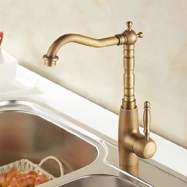 Bathroom Sink Faucet Copper/Centerset Basin Faucet Single Handle One Hole Bath Taps Contain with Cold and Hot Water