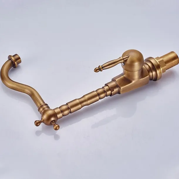 Bathroom Sink Faucet Copper/Centerset Basin Faucet Single Handle One Hole Bath Taps Contain with Cold and Hot Water