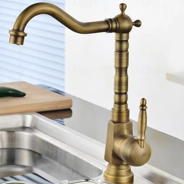 Bathroom Sink Faucet Copper/Centerset Basin Faucet Single Handle One Hole Bath Taps Contain with Cold and Hot Water