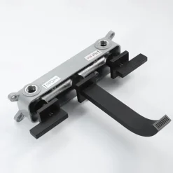 Bathroom Sink Faucet ,Wall Mount Brass Waterfall Widespread Black Two Handles Two Holes Bath Taps