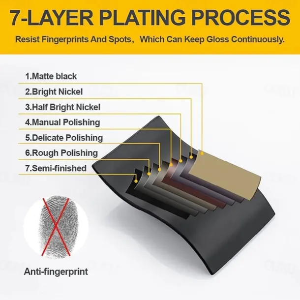 Bathroom Sink Faucet with Two Crystal Knob Handles Waterfall Matte Black/Chrome Deck Mounted Widespread 3 Holes Bathroom Faucets for Bathtub or Sink