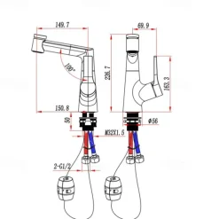 Bathroom Sink Faucet with Pull Out Spray,Brass Liftable 3-modes Electroplated / Painted Finishes Centerset Single Handle One Hole Lavatory Rotating Spout for Cold and Hot Water Bath Taps