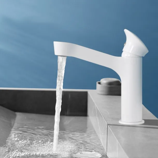 Bathroom Sink Faucet,Black Bathroom Faucet,Brass Single Handle One Hole Bath Taps(Black/Grey/Chrome/Golden)