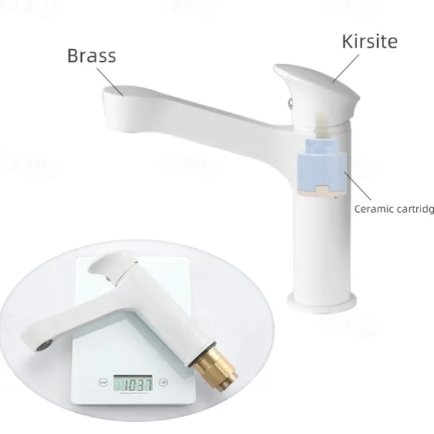 Bathroom Sink Faucet,Black Bathroom Faucet,Brass Single Handle One Hole Bath Taps(Black/Grey/Chrome/Golden)