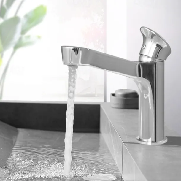 Bathroom Sink Faucet,Black Bathroom Faucet,Brass Single Handle One Hole Bath Taps(Black/Grey/Chrome/Golden)