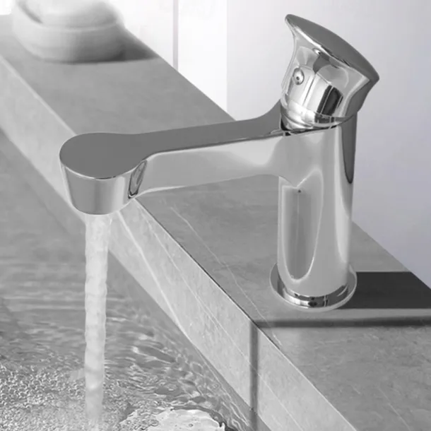 Bathroom Sink Faucet,Black Bathroom Faucet,Brass Single Handle One Hole Bath Taps(Black/Grey/Chrome/Golden)