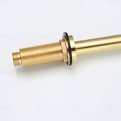 Bathroom Sink Faucet,Black/Chrome/Brushed Gold/Rose Gold Finish Widespread Single Handle Dual Holes Basin Sink Mixer Tap Washroom Faucet with Hot and Cold Switch