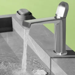 Bathroom Sink Faucet,Black Bathroom Faucet,Brass Single Handle One Hole Bath Taps(Black/Grey/Chrome/Golden)