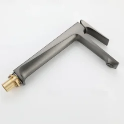 Bathroom Sink Faucet,Brass Stereoscopy Single Handle One Hole Bath Taps with Hot and Cold Switch