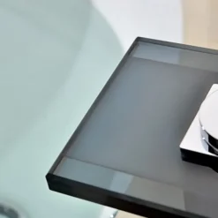 Bathroom SInk Faucet,Glass Outlet Faucet Waterfall Bathroom Faucet with Hose Single Handle Single Hole Sink Sink Faucet Ceramic Valve