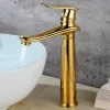 Bathroom Sink Faucet,Single Brass Free Standing Single Handle One Hole Bath Taps with Hot and Cold Switch