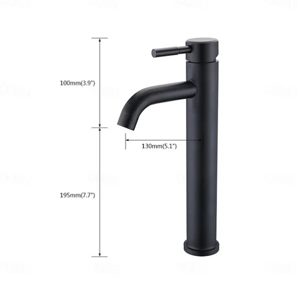 Bathroom Sink Faucet,Single Handle Matte Black Centerset Bath Taps,Stainless Steel COD Bathroom Faucet Adjustable to Cold and Hot Water
