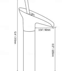 Bathroom Sink Mixer Faucet Waterfall Traditional Antique Brass, Retro Style Washroom Basin Taps Single Handle One Hole Deck Mounted, Monobloc Bathroom Faucet with Hot and Cold Hose