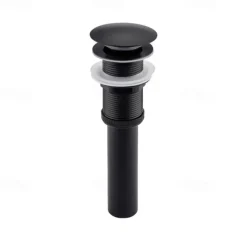 Bathroom Sink Mixer Faucet, Monobloc Washroom Basin Taps Single Handle One Hole Deck Mounted with Hot and Cold Hose