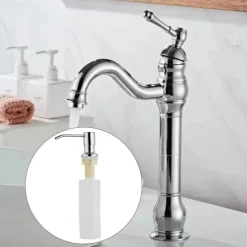 Bathroom Sink Mixer Faucet Antique Brass ORB, 360 Rotatable Basin Tap Single Handle Deck Mounted, Traditional Washroom Vessel Bath Taps