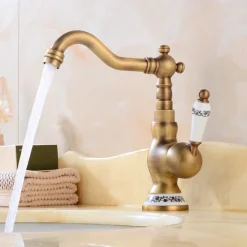 Bathroom Sink Mixer Faucet, Basin Taps with Cold and Hot Hose