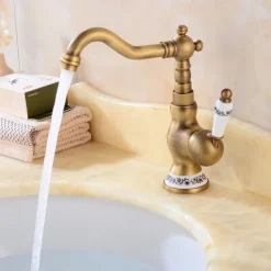 Bathroom Sink Mixer Faucet, Basin Taps with Cold and Hot Hose