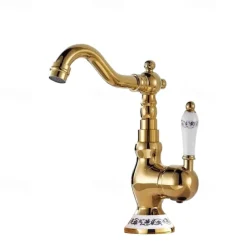 Bathroom Sink Mixer Faucet, Basin Taps with Cold and Hot Hose