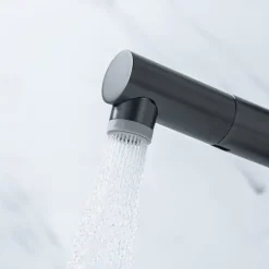 Bathroom Sink Mixer Vessel Faucet Pull Out with 2 Mode Spout Sprayer, Single Handle Pull Down Basin Taps Deck Mounted