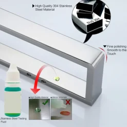 Bathroom Towel Rack Hand Towel Rail Black Towel Bar SUS304 Stainless Steel 26cm Wall Mounted Towel Rack(Black/Golden/Brushed Nickel)