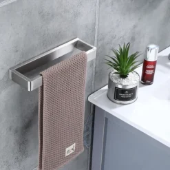 Bathroom Towel Rack Hand Towel Rail Black Towel Bar SUS304 Stainless Steel 26cm Wall Mounted Towel Rack(Black/Golden/Brushed Nickel)