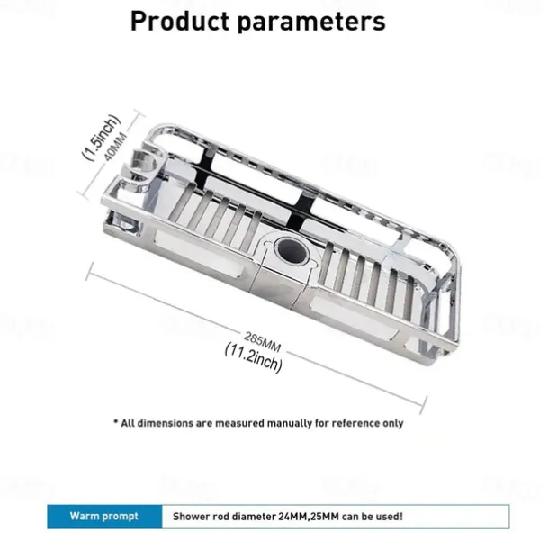 Bathroom Tray Stand Storage Rack Anti Bacteria Organizer Rectangle Lifting Rod No Drilling Shower Shelf Lifting Removable Practical Bathroom Pole Shower Storage Rack