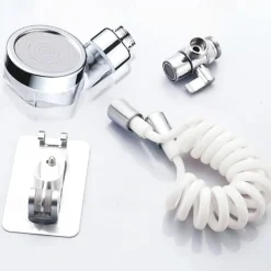 Bathroom Wash Face Basin Water Tap External Shower Head Toilet Hold Filter Flexible Hair Washing Faucet Rinser Extension Set