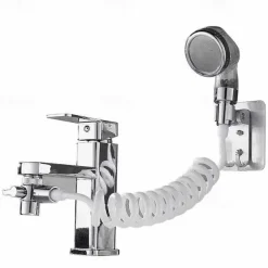 Bathroom Wash Face Basin Water Tap External Shower Head Toilet Hold Filter Flexible Hair Washing Faucet Rinser Extension Set