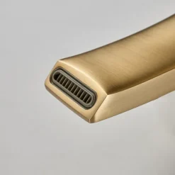 Bathroom Waterfall Sink Faucet, Basin Mixer Taps Tall Short Brass, Deck Mounted Single Handle One Hole Tap with Hot and Cold Hose Vessel Water Tap Washroom