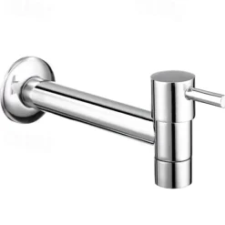 Bathroom Sink Faucet,Wall Mounted Brass Single Handle One Hole Centerset Contemporary, Bathroom Sink Faucet with Cold Water Only