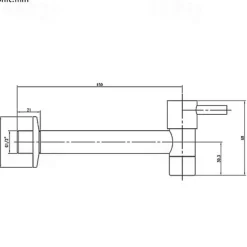 Bathroom Sink Faucet,Wall Mounted Brass Single Handle One Hole Centerset Contemporary,  Bathroom Sink Faucet with Cold Water Only