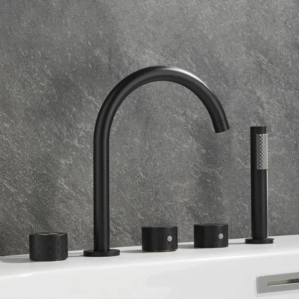 Bathtub Faucet - Contemporary Electroplated Roman Tub Brass Valve Bath Shower Mixer Taps