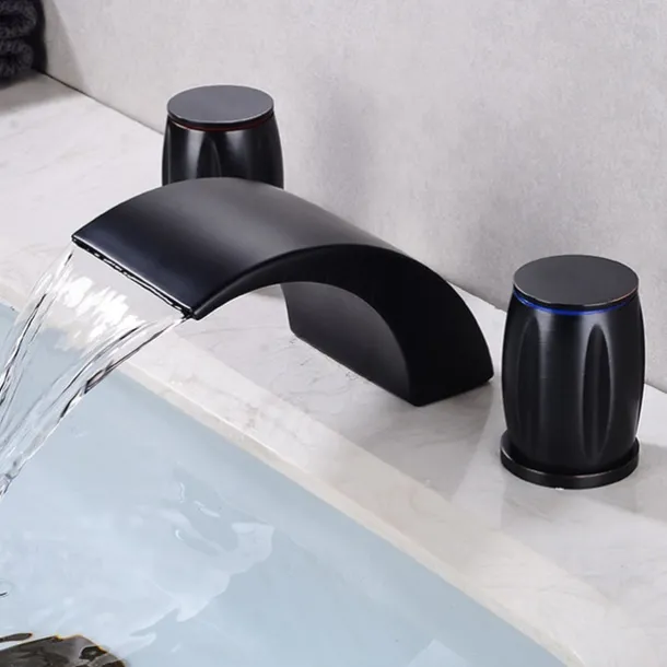 Bathtub Faucet - Contemporary Electroplated Roman Tub Ceramic Valve Bath Shower Mixer Taps