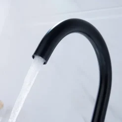 Bathtub Faucet - Contemporary Nickel Brushed Roman Tub Brass Valve Bath Shower Mixer Taps / Two Handles Four Holes