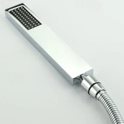 Bathtub Faucet -3 Holes Waterfall Bathtub Mixer Tap Chrome Bathroom Shower Faucet