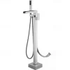 Bathtub Faucet - Minimalist Electroplated Free Standing Brass Valve Bath Shower Mixer Taps
