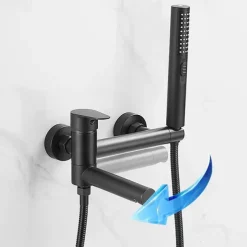 Bathtub Faucet - Modern Contemporary Electroplated Wall Installation Ceramic Valve Bath Shower Mixer Taps