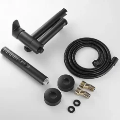 Bathtub Faucet - Modern Contemporary Electroplated Wall Installation Ceramic Valve Bath Shower Mixer Taps