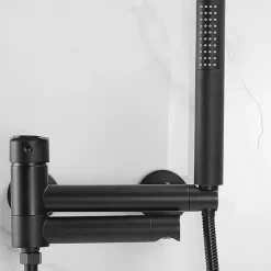 Bathtub Faucet - Modern Contemporary Electroplated Wall Installation Ceramic Valve Bath Shower Mixer Taps