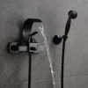 Bathtub Faucet - Modern Contemporary Electroplated Wall Installation Ceramic Valve Bath Shower Mixer Taps