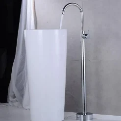 Bathtub Faucet Contemporary Roman Tub Ceramic Valve Bath Shower Mixer Taps