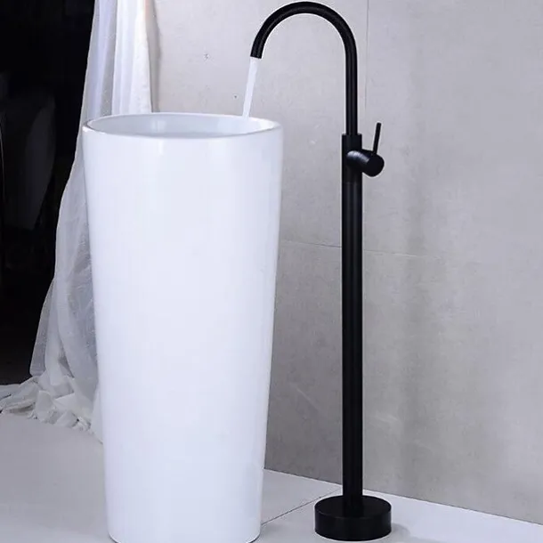 Bathtub Faucet Contemporary Roman Tub Ceramic Valve Bath Shower Mixer Taps