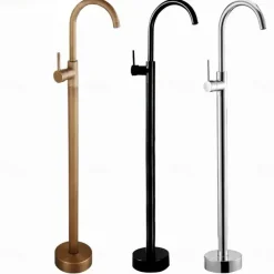 Bathtub Faucet Contemporary Roman Tub Ceramic Valve Bath Shower Mixer Taps
