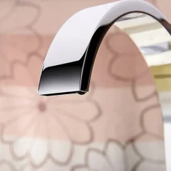 Bathtub Faucet Deck Mounted, Bathroom Faucet Bath Roman Tub Filler Mixer Tap Brass with Handheld, 5 Hole 3 Handle Sprayer with Cold Hot Water Hose